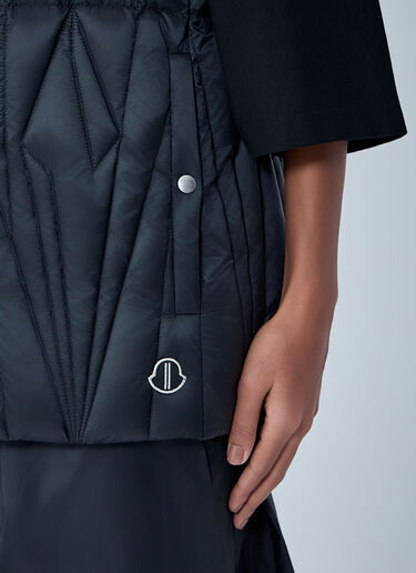 Moncler x Rick Owens Geocamo Flight Quilted Hooded Gilet Black mcs0363007