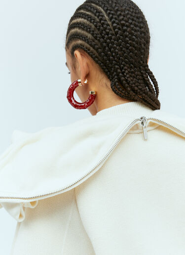 La Maille Crinoline フード付きスウェットシャツ Jacquemus La Maille Crinoline フード付きスウェットシャツ クリーム jac0254029