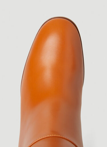 Half Horsebit Heeled Boots Gucci Half Horsebit Heeled Boots Orange guc0251079