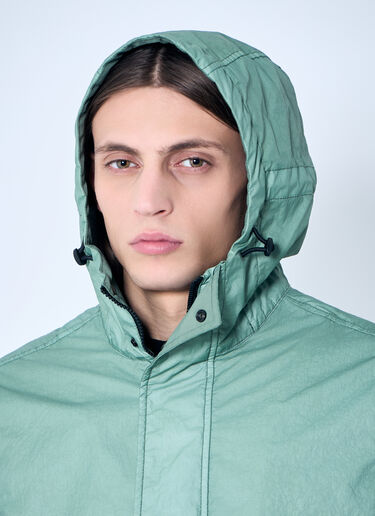 Stone Island Short Parka Jacket Green sto0160031