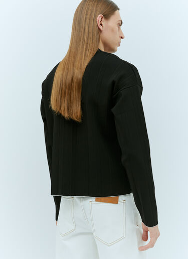 Jacquemus Le Cardigan Plissé Black jac0156013