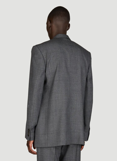 Balenciaga Prince Of Wales Regular Fit Blazer Grey bal0155004