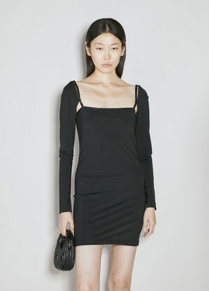 Alexander Wang Long Sleeve Mini Dress Grey awg0258009