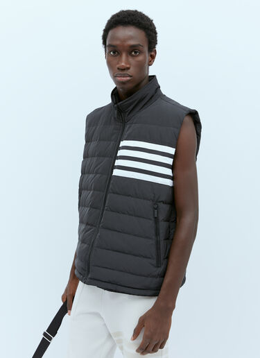 Thom Browne Four-Bar Down Ski Vest Black thb0153008