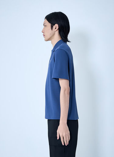 Piqué Polo Shirt Moncler Piqué Polo Shirt Blue mon0164028