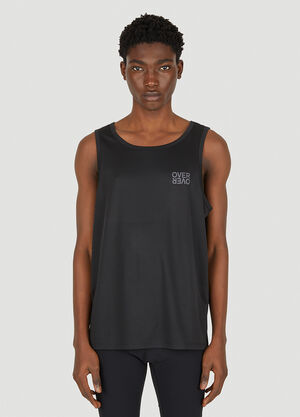 OVER OVER Logo Print Tank Top Black ovr0150004