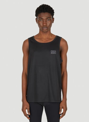 OVER OVER Logo Print Tank Top Black ovr0150004