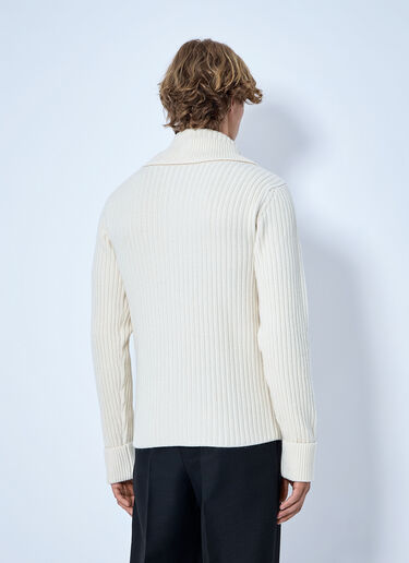 LN-CC® - Bottega Veneta: Ribbed Knit Sweater - Beige Bottega Veneta Ribbed Knit Sweater Beige bov0165012