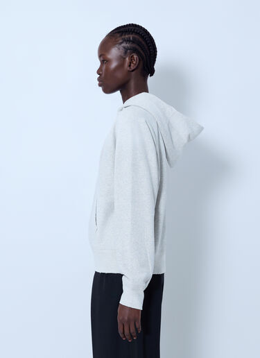 Prada Cotton Fleece Hoodie Light Grey pra0265002