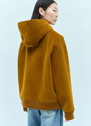 Miu Miu 코듀로이 후드 재킷 옐로우 miu0254021