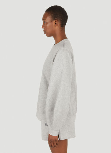 GANNI Puff Sleeve Sweatshirt Grey gan0251006