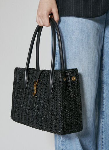 Saint Laurent 파니에 사각 바스켓 숄더백 블랙 sla0253130