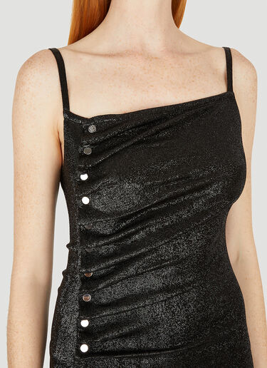 Rabanne Gathered Dress Black pac0251028