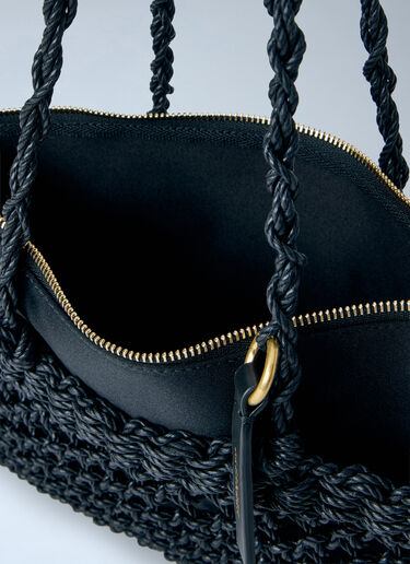 Jil Sander Tangle Net  Cord Shoulder Bag Black jil0265015