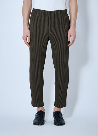 Homme Plissé Issey Miyake 褶裥长裤  卡其色 hmp0160001