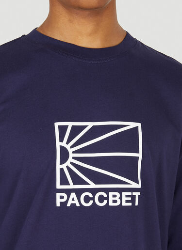 Rassvet Logo Print Long-Sleeved T-Shirt Blue rsv0148012
