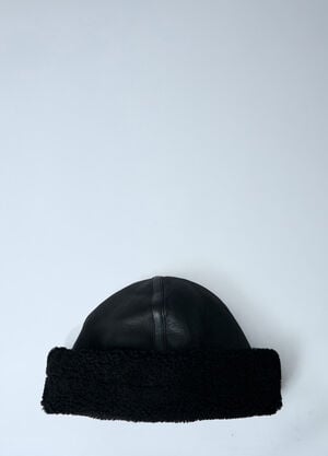 TOTEME Shearling-Lined Winter Hat Black tot0263093