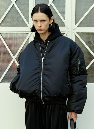 VTMNTS Reversible Padded Bomber Jacket Black vtm0354001