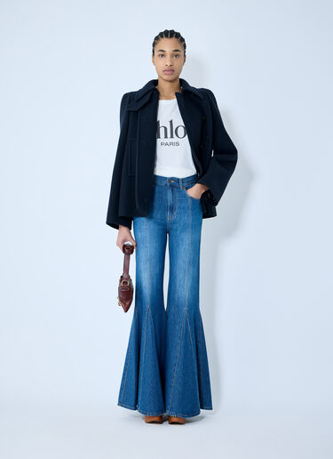 Chloé Oversized Logo T-Shirt White chl0259015