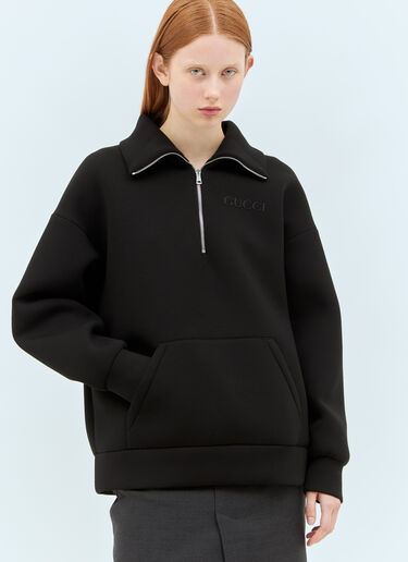 Gucci Logo Embossed Sweater Black guc0257036