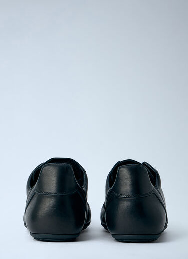 Rick Owens Minimal Leather Sneakers Black ric0263060