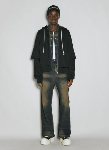 Padded Zip-Up Sweatshirt Rick Owens DRKSHDW Padded Zip-Up Sweatshirt Black drk0154009