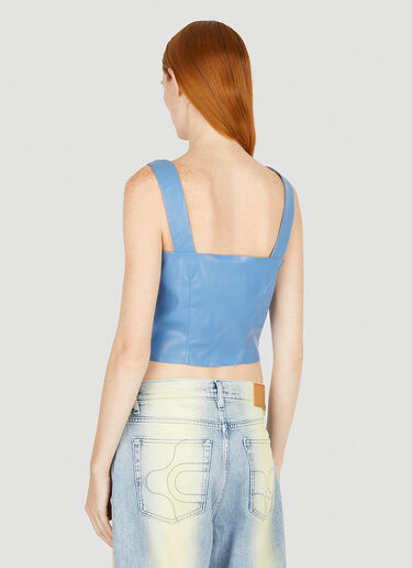 Petra Cowl Neck Top Nanushka Petra Cowl Neck Top Blue nan0249003