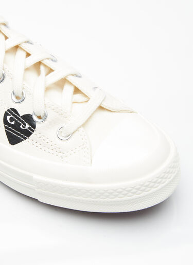 Comme des Garçons PLAY x Converse 멀티하트 척 70 스니커즈 화이트 cpc0355006