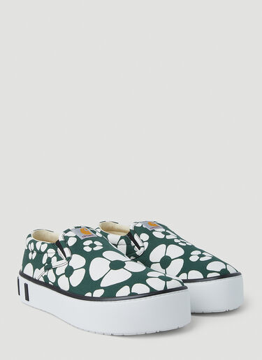 Marni x Carhartt Paw Sneakers Green mca0150001