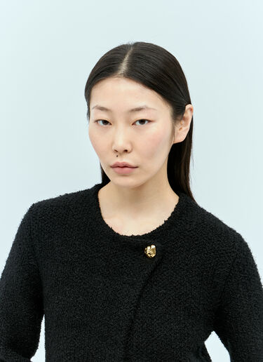 Chloé 顶部系扣无领短夹克 黑色 chl0255004