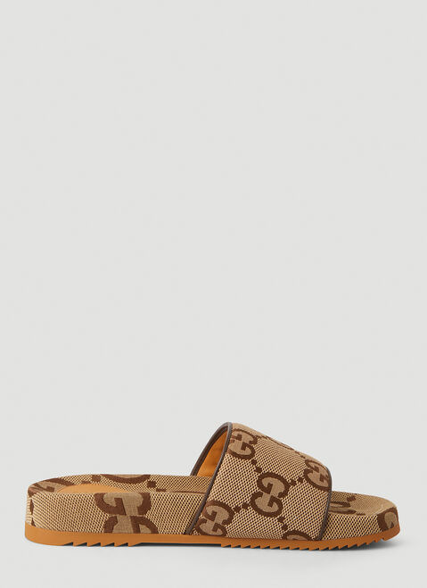 Burberry GGジャカード スライド ベージュ bur0151073