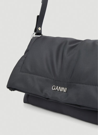 GANNI Pillow Small Flap Over Shoulder Bag Black gan0251068