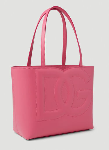 Dolce & Gabbana 徽标压纹小号托特包 粉色 dol0251027