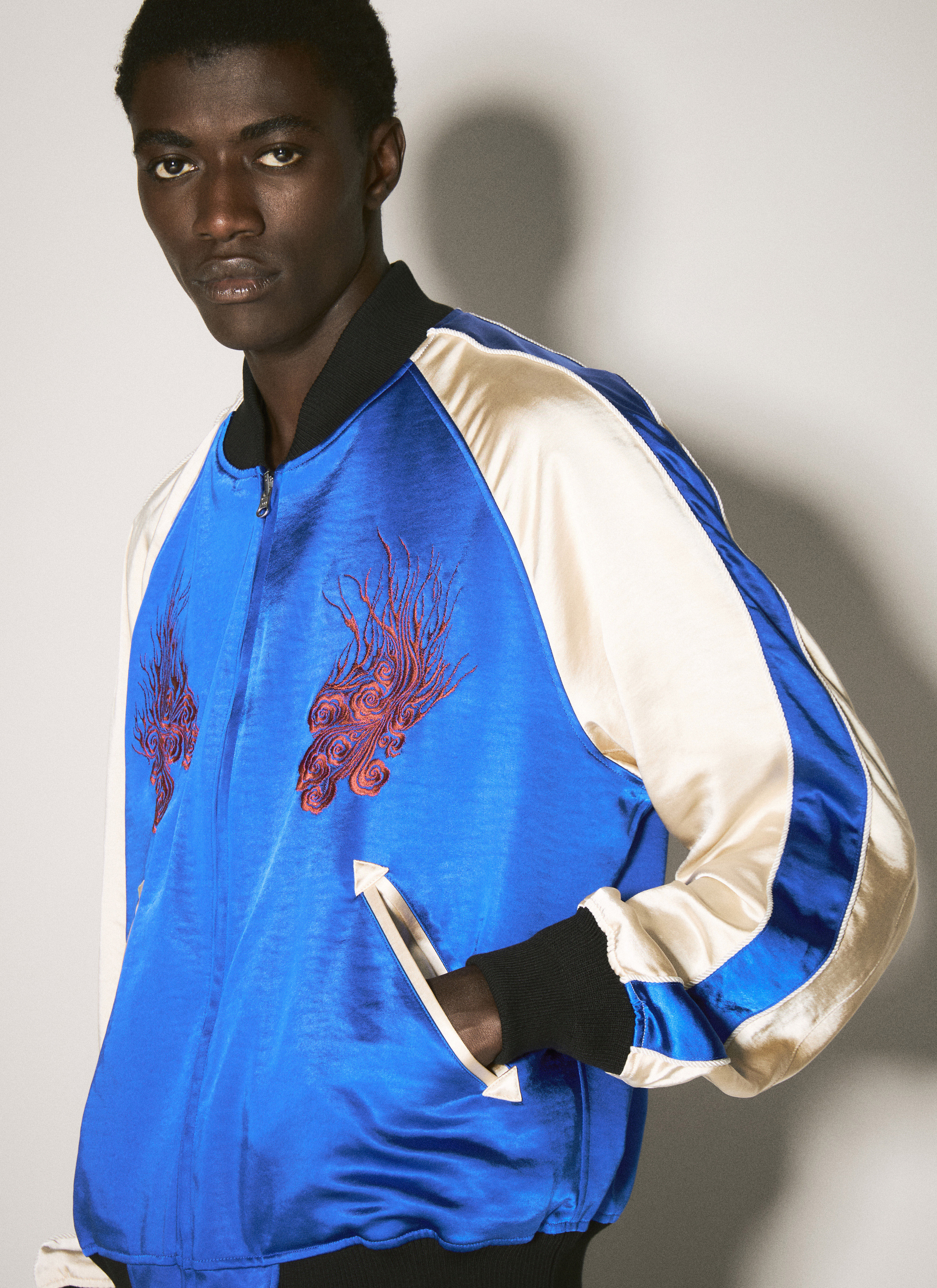 Satin sweater best sale