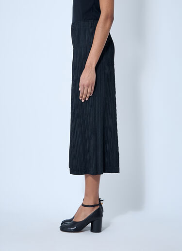 Pleats Please Issey Miyake Crop Thicker Pleated Pants Black plp0260005