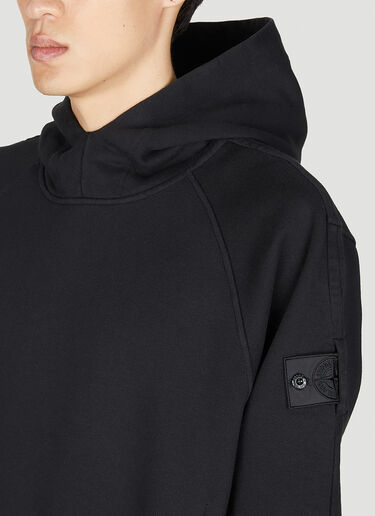 Stone Island Shadow Project 컴퍼스 패치 후드 스웨트셔츠 블랙 shd0152011