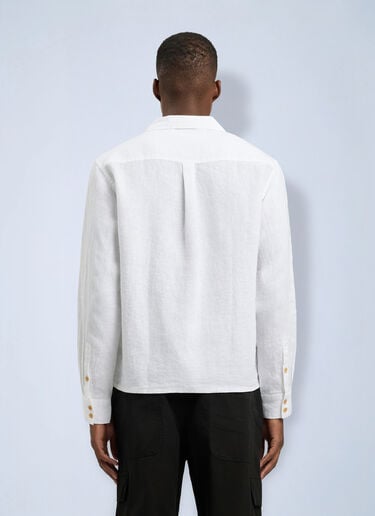 Palm Angels Palm Tree Bowling Shirt White pma0166004