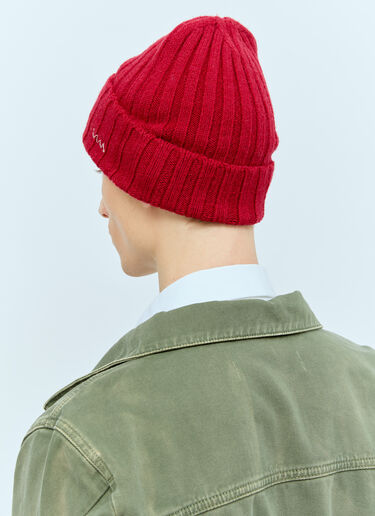 Visvim Wool Beanie Hat Red vis0154013