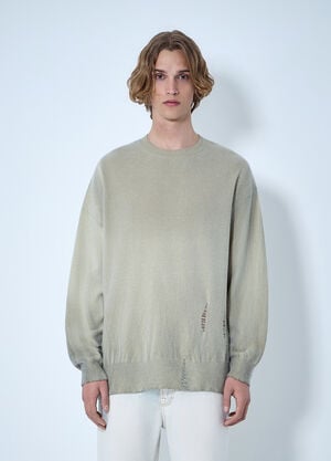 Our Legacy Slant Knit Sweater Cream our0164029