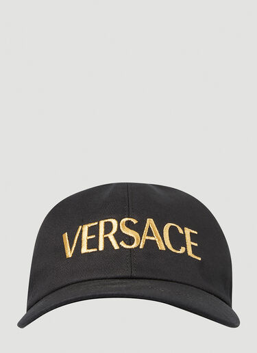 Versace エンブロイダリーロゴ キャップ ブラック ver0149064