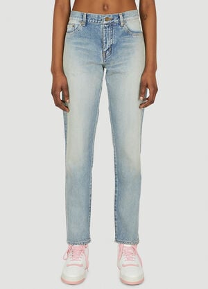 Saint Laurent Boyfriend Jeans Blue sla0247009