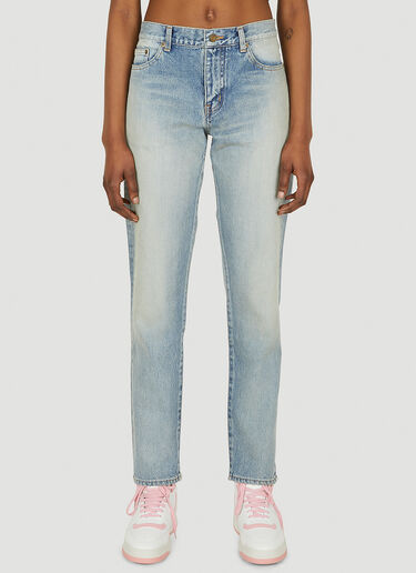 Saint Laurent Boyfriend Jeans Blue sla0247009