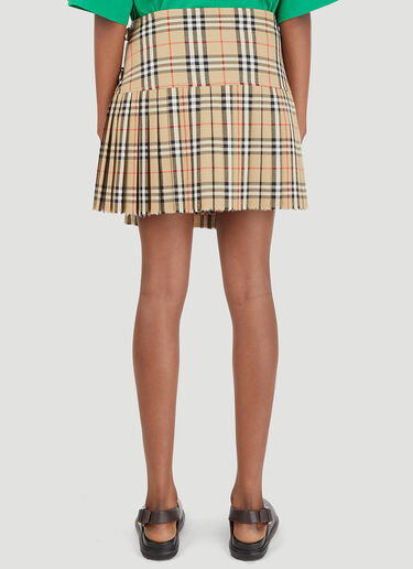 Burberry Zoe Kilt Skirt Beige bur0246092