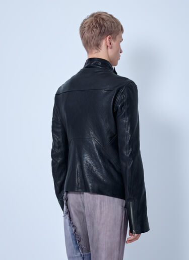 Rick Owens Leather Release Jacket Black ric0165049