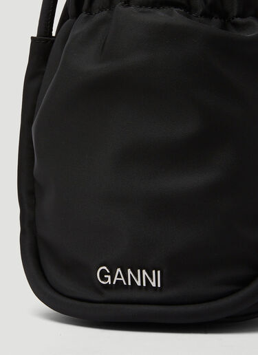 GANNI サイドストラップミニバッグ ブラック gan0249030