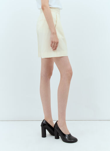 Max Mara 울 캔버스 쇼츠 크림 max0257016