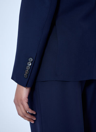 Dries Van Noten Double-Breasted Wool Blazer Navy dvn0264006