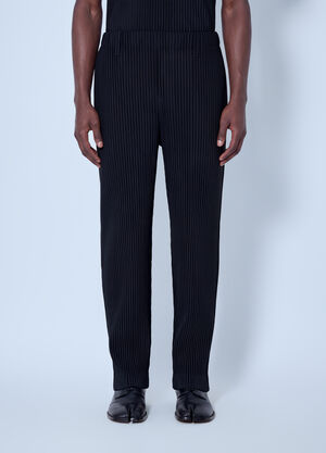 Homme Plissé Issey Miyake Basics Pleated Trousers Black hmp0166001