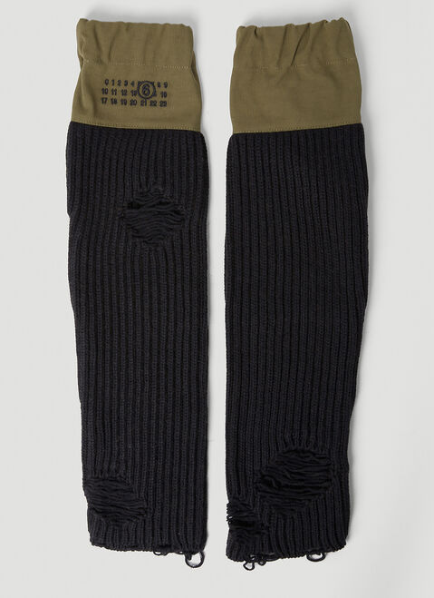 MM6 Maison Margiela Arm Warmers Blue mmm0253017