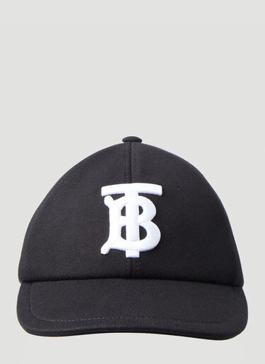 Burberry TB 모노그램 베이스볼 캡 블랙 bur0349008